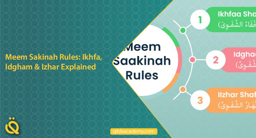 meem sakinah rules ikhfa idgham izhar explained qibla academy